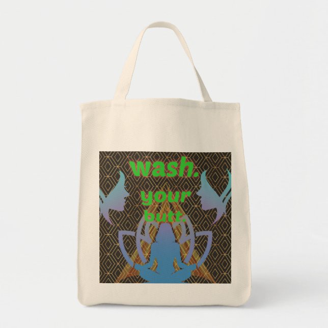 Bolsa Tote Lave Seu Traseiro (Frente)