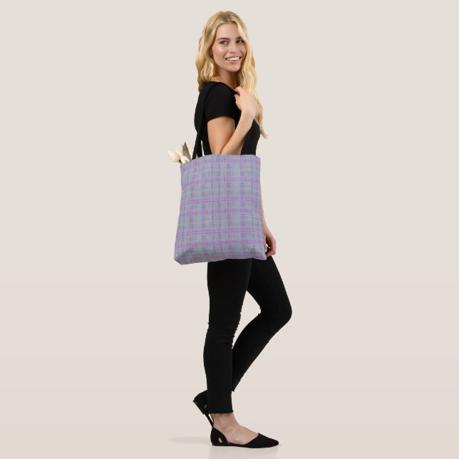 Bolsa Tote Lavender Plaid Harmony  (No(a) Modelo)
