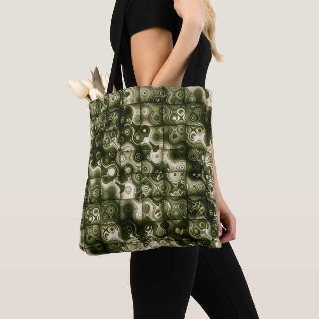 Bolsa Tote LavishlyOn Quilly Olive (Close Up)