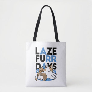 Bolsa Tote Lazer - Design de Gatos Preguiçosos