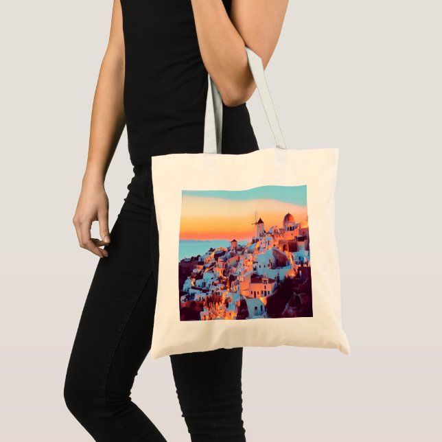 Bolsa Tote ldp SANTORINI - panorama - à noite - (Frente (produto))