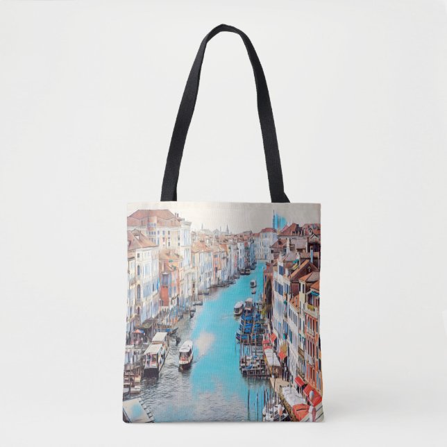 Bolsa Tote ldp VENICE - Vista do Grande Canal de Rialto (Frente)
