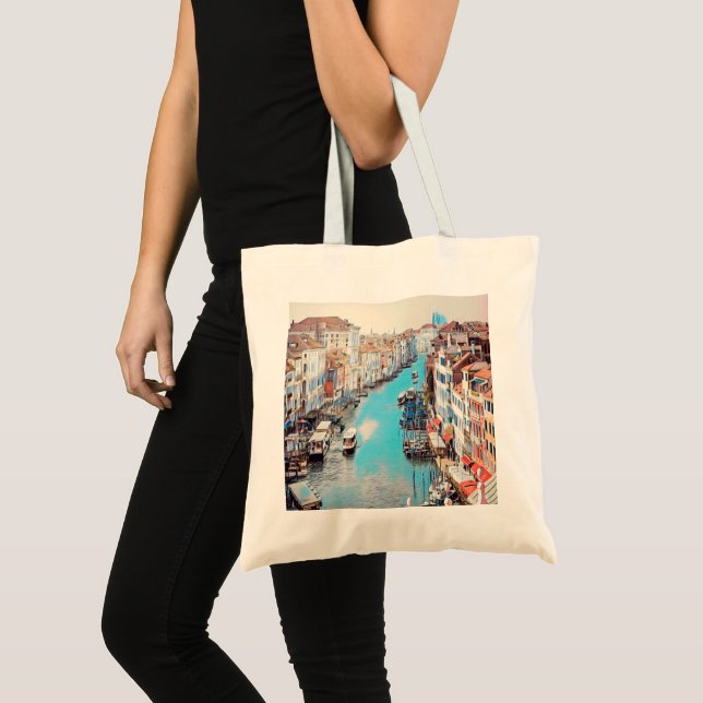 Bolsa Tote ldp VENICE - Vista do Grande Canal de Rialto (Frente (produto))
