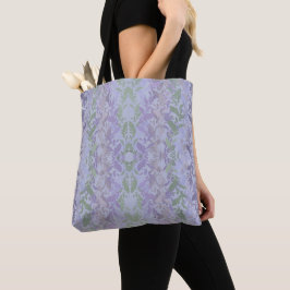 Bolsa Tote Leafy Creeping Vine Drawing Pattern With Pastels