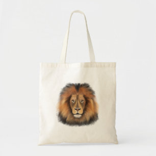 Bolsa Tote leão aquarela Leo rei safari animal selva gato
