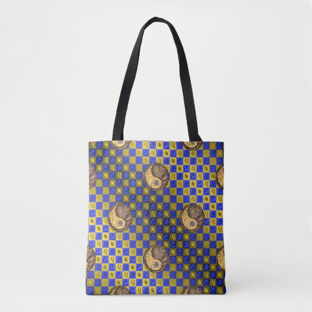 Bolsa Tote Leão & Boi Terra (Frente)
