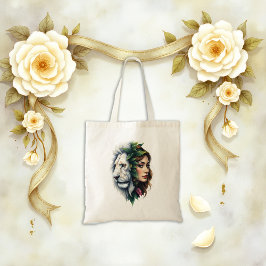 Bolsa Tote Leão Branco e Mulher