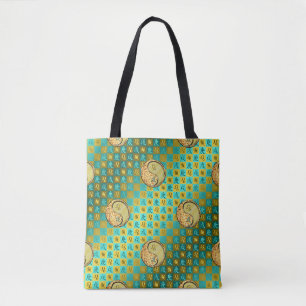 Bolsa Tote Leão & Cão de Metal