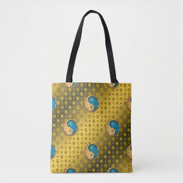 Bolsa Tote Leão & Cavalo Aquático (Frente)