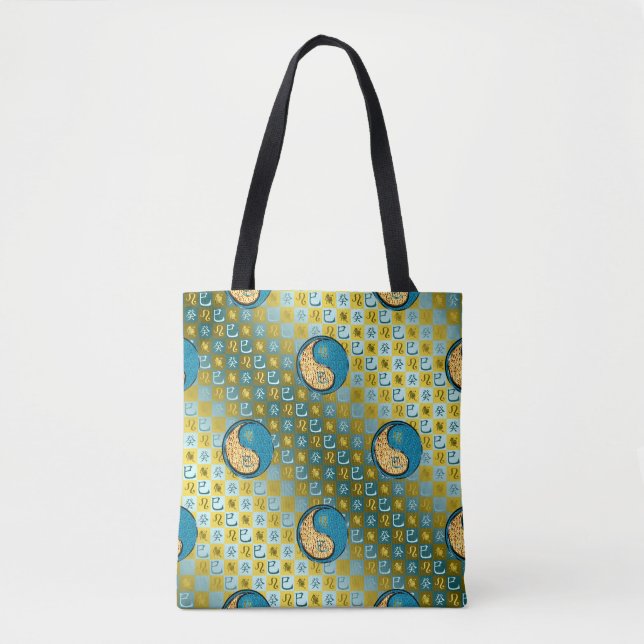 Bolsa Tote Leão & Cobra de Água (Frente)