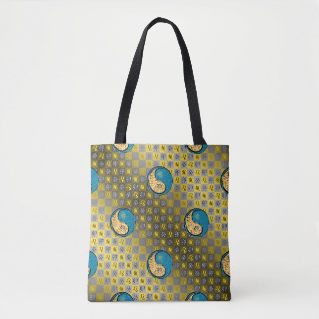 Bolsa Tote Leão & Coelho de Água (Frente)