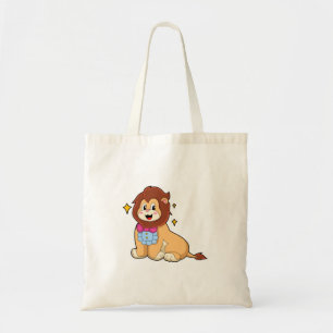 Bolsa Tote Leão como cavalheiro com Tie.PNG