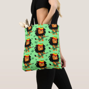 Bolsa Tote Leão De Cartoon Bonito De Zion
