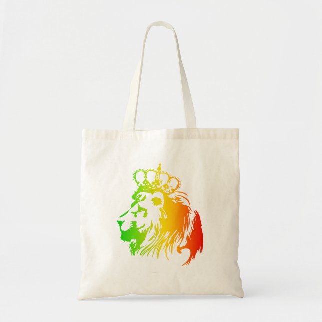 Bolsa Tote Leão De Judah - Rasta (Frente)
