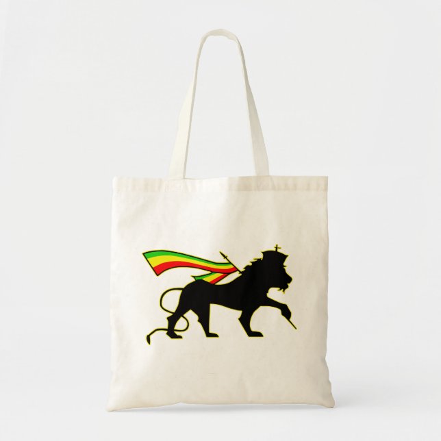 Bolsa Tote Leão De Judah - Rasta (Frente)