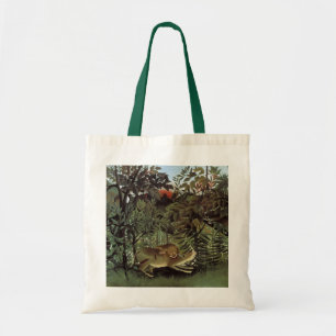 Bolsa Tote Leão Faminto de Henri Rousseau, Animal Selvagem Vi