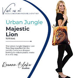 Bolsa Tote Leão Majestoso da Selva Urbana