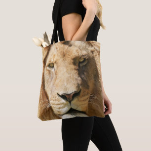 Bolsa Tote Leão masculino focado