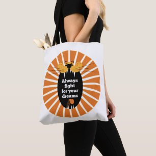 Bolsa Tote Leão - Sempre lute pelos seus sonhos