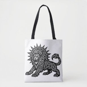 Bolsa Tote Leão Zodíaco Sol‑Crina Leão BurnsInHell