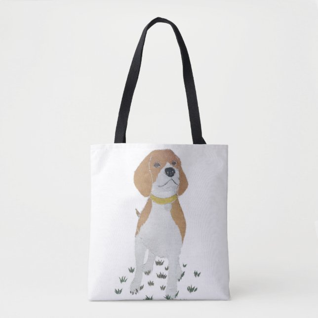 Bolsa Tote Lebreiro, cão, moderno (Frente)