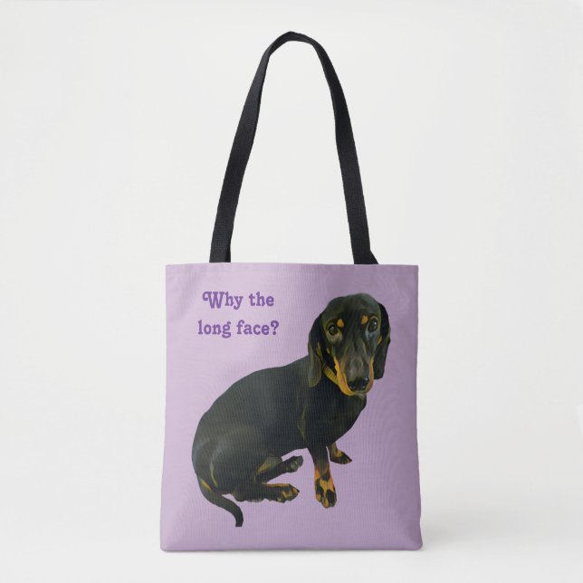 Bolsa Tote LeBron a sacola do Dachshund (Frente)
