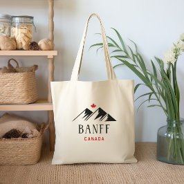 Bolsa Tote Legal Banff Canada Mountain Maple Leaf Light-Color
