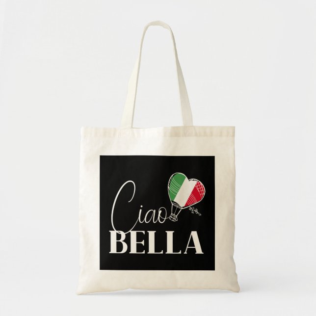 Bolsa Tote Legal Ciao Bella Graphic para uma Itália Românica  (Frente)