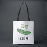 Bolsa Tote Legal como pepino "AF Legal" Cores de Água Engraça<br><div class="desc">Fique legal como pepino nesta bolsa de tote divertida. Arte aquarela só para você! Procure mais designs no meu compro!</div>