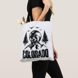 Bolsa Tote Legal dia do Colorado, Bigfoot Vintage Hiking