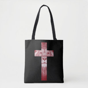 Bolsa Tote Legal Leão de Judah Cross Jesus Presente para Cris