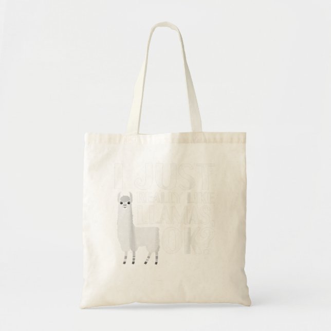 Bolsa Tote Legal Llama Para Homens Mulheres Alpaca Sobrevoam  (Frente)