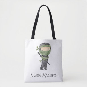 Bolsa Tote Legal Ninja Kids Personalizável Design neutro para