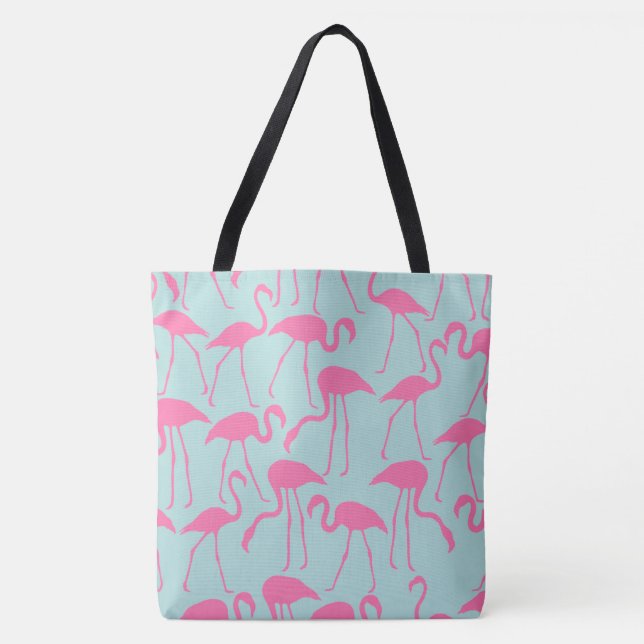 Bolsa Tote Legal Pink Flamingo Pattern (Frente)