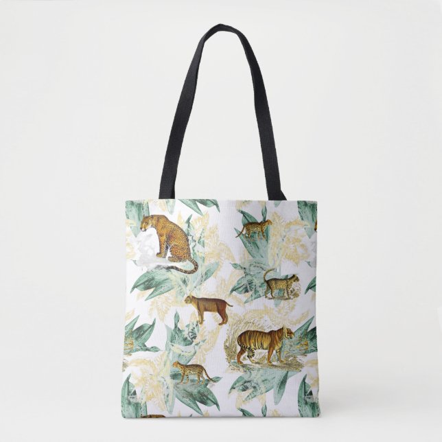 Bolsa Tote Legal Safari Selvagem de Gatos Selvagens Tiger Leo (Frente)