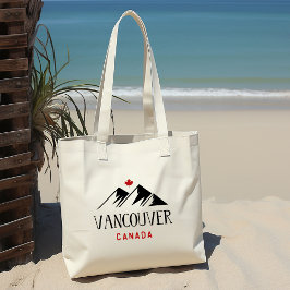 Bolsa Tote Legal Vancouver Canada Mountain Mapeando Folha