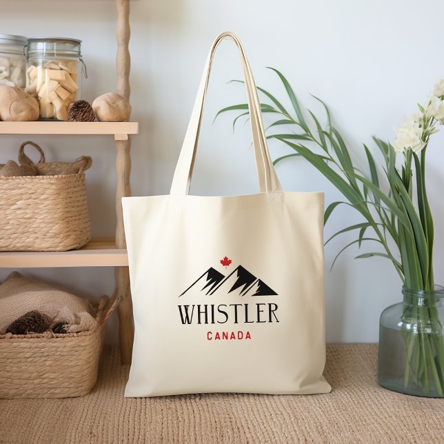 Bolsa Tote Legal Whistler Canada Mountain Maple Leaf (Criador carregado)