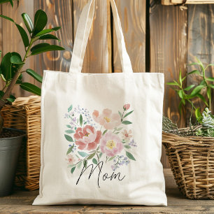 Bolsa Tote Legenda de Testemunha de Dia de as mães Floral Ros