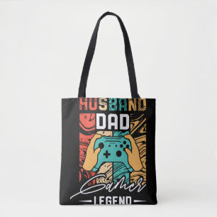 Bolsa Tote Legenda do jogo de vídeo do Pai Marido