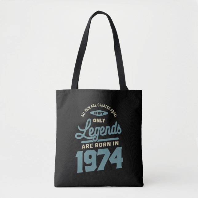 Bolsa Tote Legendas Desde 1974 Presente de Aniversário (Frente)