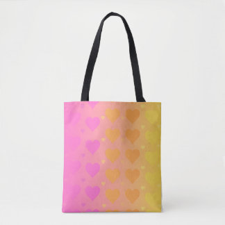Bolsa Tote legging de coração gradiente