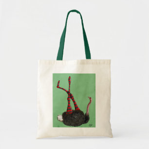Bolsa Tote Leggings em tiras de avestruz