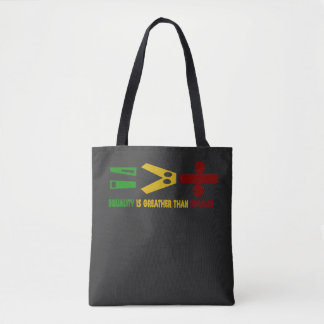 Bolsa Tote l'égualité est plus grande que la division