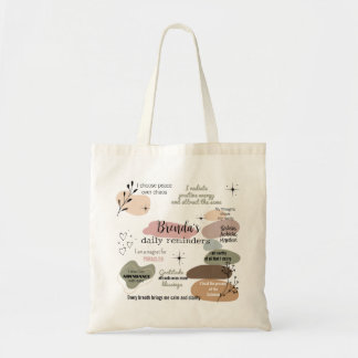 Bolsa Tote Lei de Atração do Nome Personalizado de Manifestaç