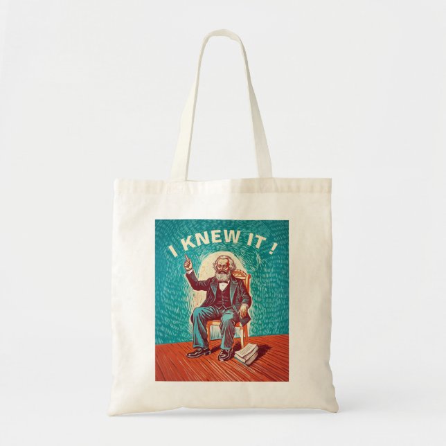 Bolsa Tote Leia Karl Marx Santo (Frente)