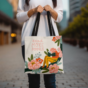 Bolsa Tote Leia mais livros sobre o Inspiration Floral