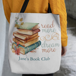 Bolsa Tote Leia mais Sonhos Mais Livros do Lover