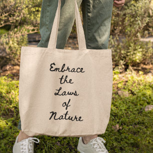 Bolsa Tote Leis da Natureza Presente Legal de Física para Pro