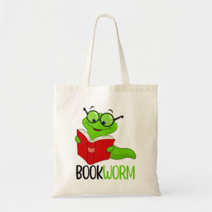 Bolsa Tote Leitura do worm de livros