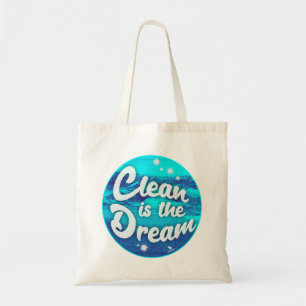 Bolsa Tote Lema de Vida Verde Limpa a Praia do Dream